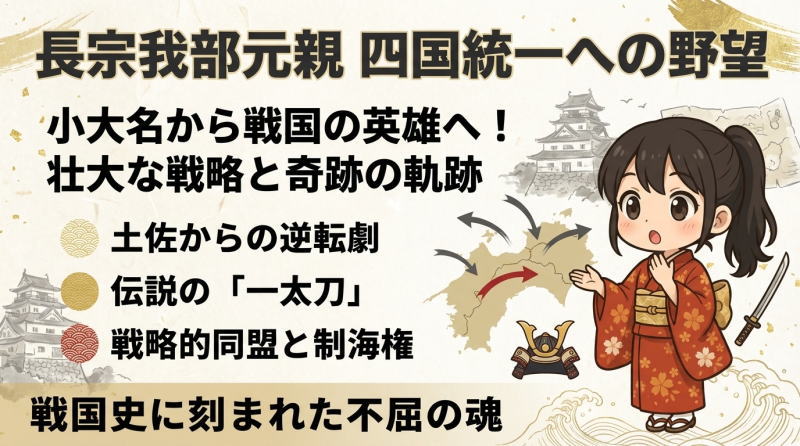 長宗我部元親の壮大な野望：四国統一を果たした英雄の戦略と生涯
