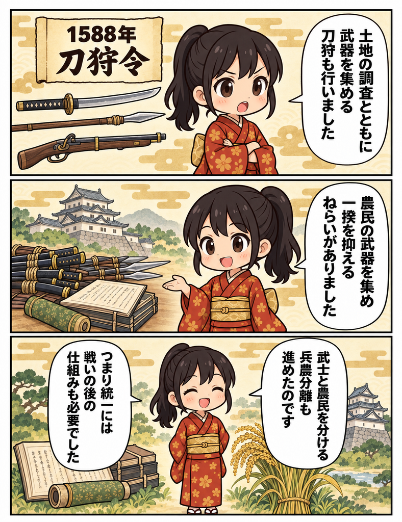 マンガでわかる09、刀狩令