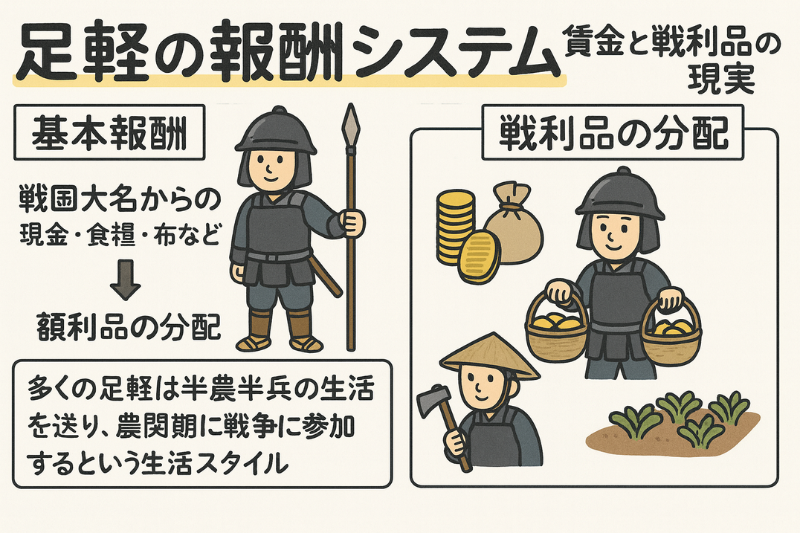足軽の報酬システム-賃金と戦利品の現実