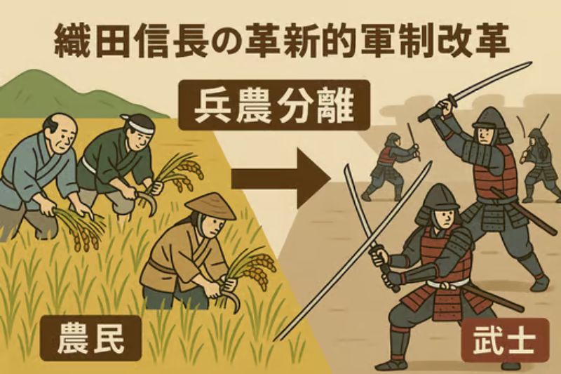 織田信長の革新的軍制改革-兵農分離