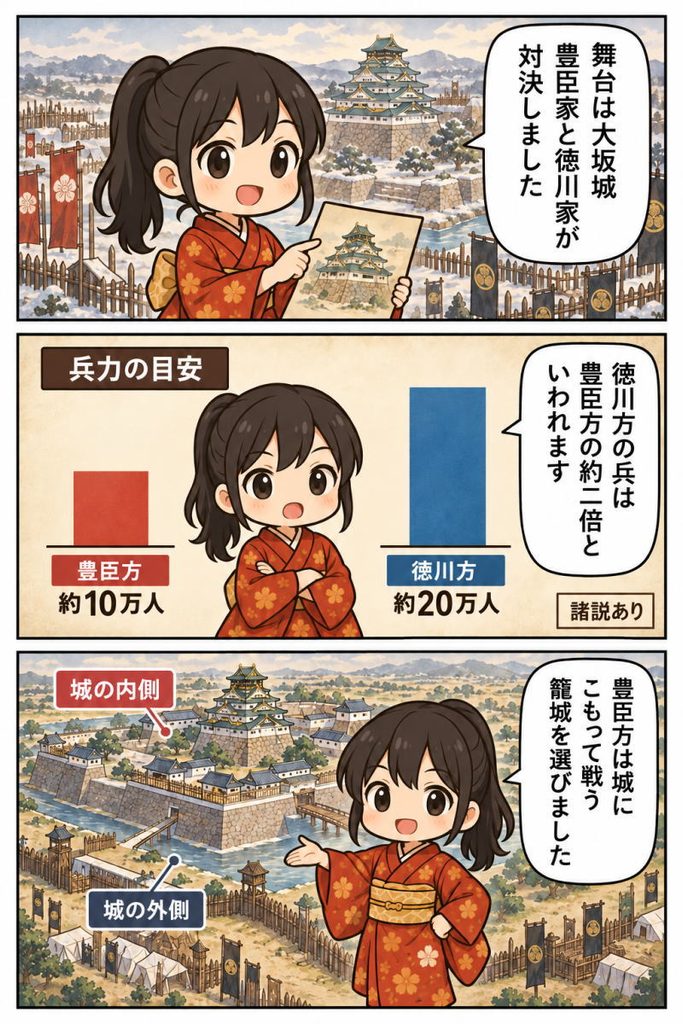 まんがでわかる、徳川軍を消耗させる長期戦略「籠城戦」
