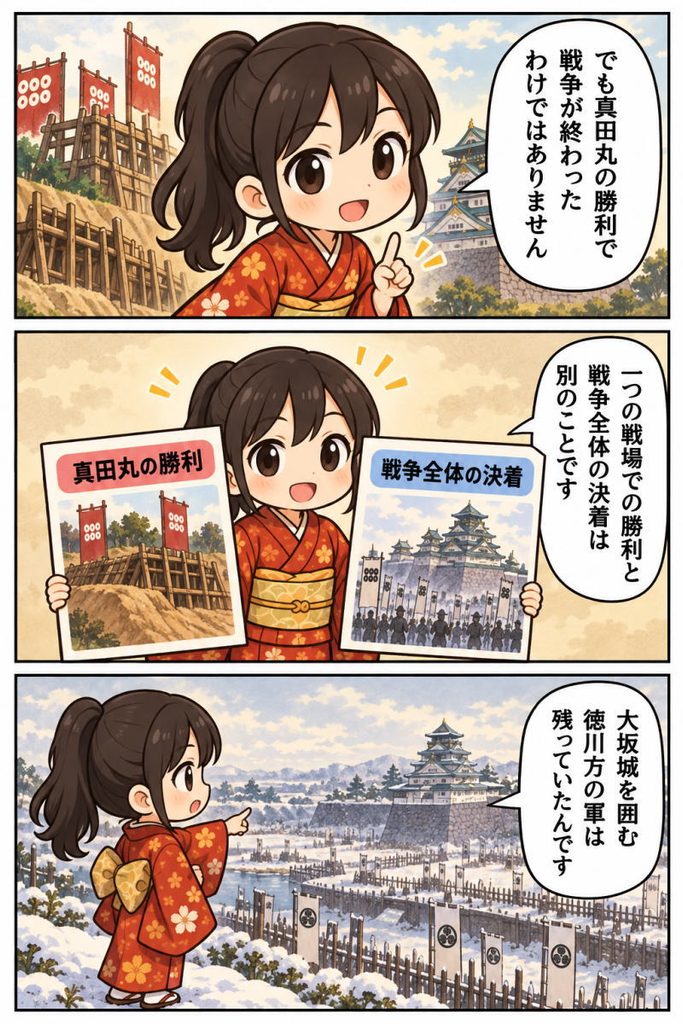 まんがでわかる、大阪冬の陣そのご