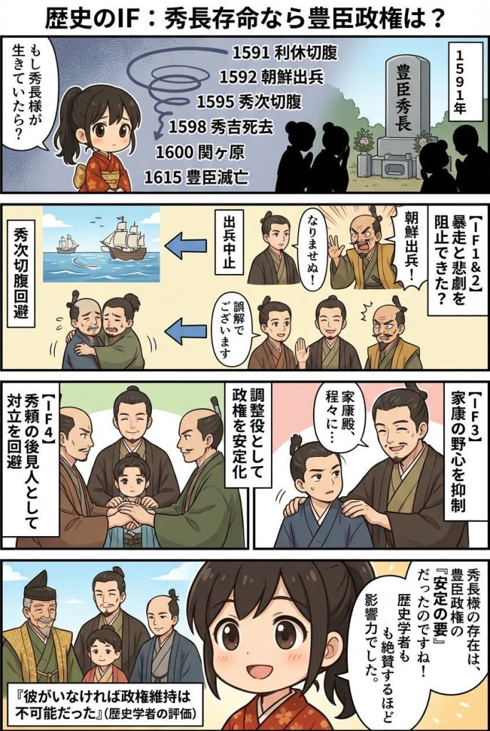 マンガ解説：もし秀長が長生きしていたら？歴史のIF