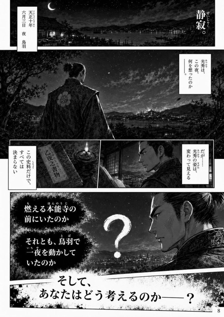本能寺の変の新しい見方-マンガで見る「本能寺の変」8ページ目